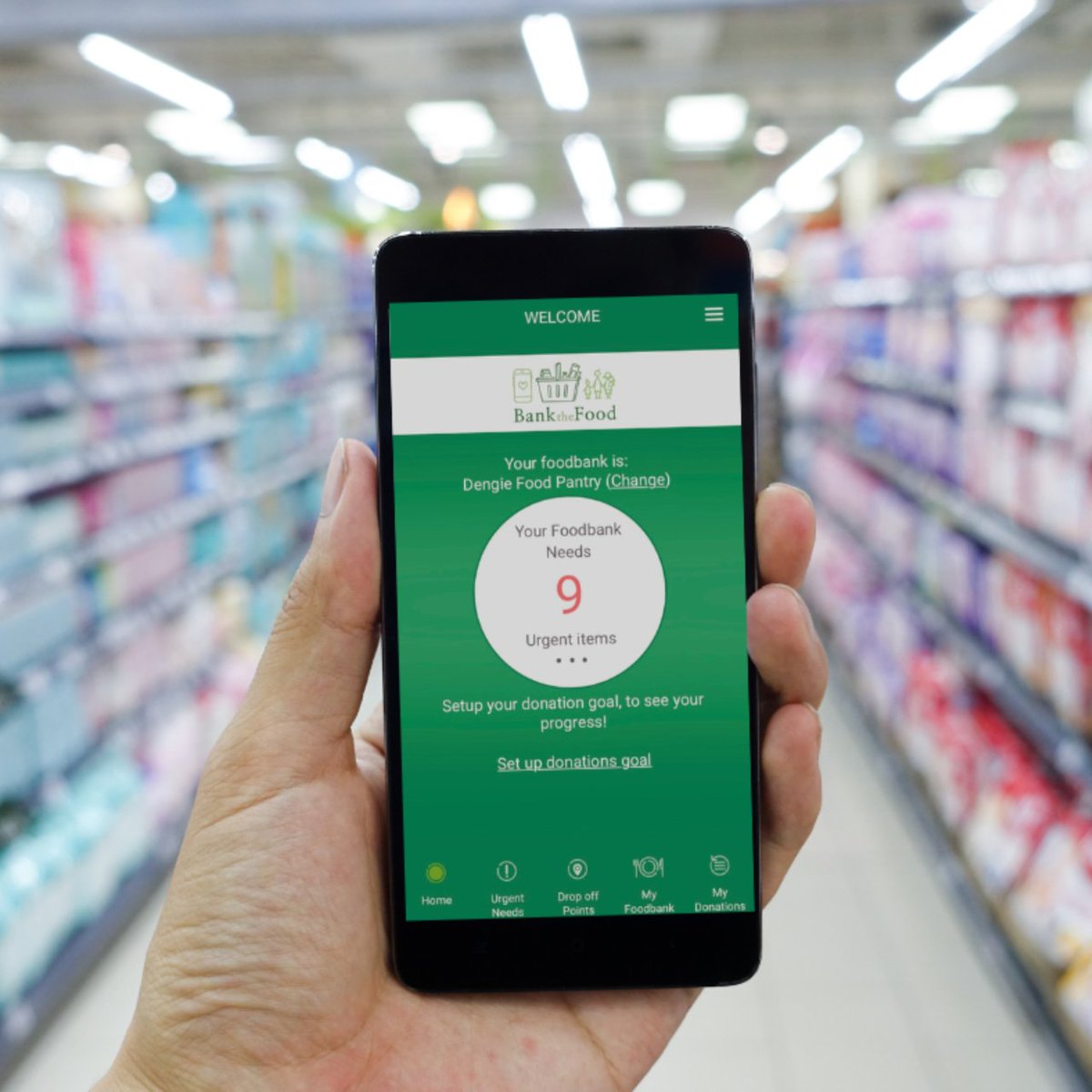 ✅Did you know that BanktheFood is a free app that connects donors to their local food bank with a real-time list of most-wanted items? ✅And it's the ONLY app that pings users when they ARRIVE at the supermarket. ✅Have you downloaded it yet? #BanktheFood and make a change.