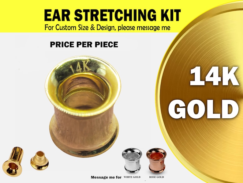 RitualzUK's tweet image. 14K Gold Ear Stretchers Flared Tunnel Plugs Earring-Body Piercing Flesh Tunnel Ear Stretching Kit,Ear Gauges.#doubleflaredplug #14Ksolidgolddoubleflaredearplug #plugearring #earstretchingplugs #earplugs #earstretcher #earstretchingkit #eareyelet #earguage 
etsy.com/uk/listing/167…