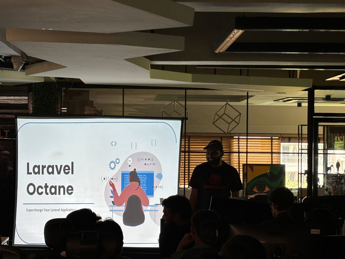 ParekhMukund31's tweet image. 🚀 Had a blast speaking about #LaravelOctane at the recent #LaravelAhmedabad Meetup! Thanks to everyone for the engaging discussions. Big shoutout to @ruchit288 for the motivation and organizing the event! Looking forward to more insightful sessions. 💻 #Octane #TechTalks #Docker