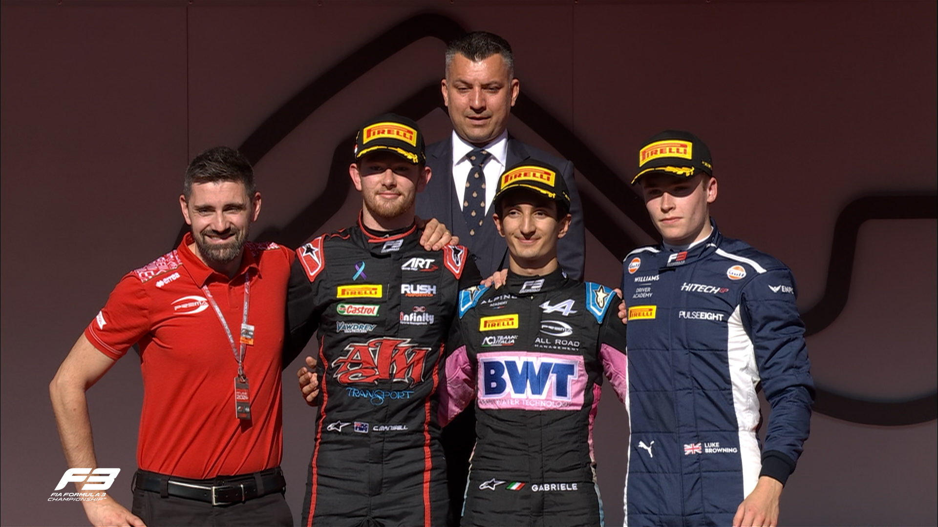Podio Gran Premio de Mónaco F3. Fuente: Twitter Formula 3