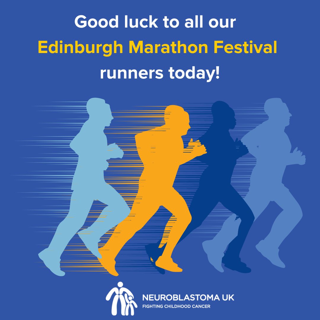 Good luck to everyone taking part in the Edinburgh Marathon Festival today and a big thank you from Neuroblastoma UK #EdinburghMarathonFestival