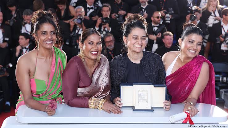 Indian stars shining bright at the 77th Cannes Film Festival! Congratulations to Payal Kapadia and the entire team of 'All We Imagine As Light' for clinching the prestigious Grand Prix award. Kudos to Anasuya Sengupta for winning the Best Actress award under the Un Certain