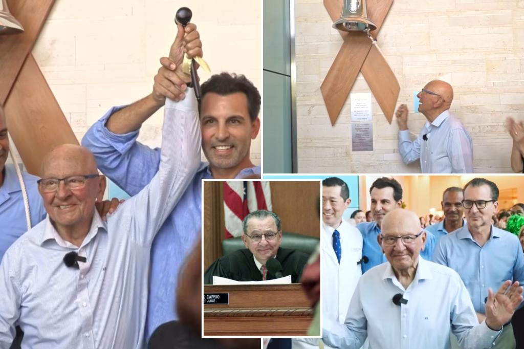 Beloved TV judge Frank Caprio rings bell after final radiation treatment amid pancreatic cancer battle trib.al/ve5uvdq