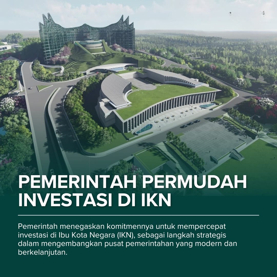 Pemerintah Indonesia berkomitmen untuk mempercepat investasi di IKN baik dari dalam maupun luar negeri. #IbuKotaNegaraNusantara #IKNNusantara #IndonesiaEmas2045 #IKNKotaModern #IKN #IndonesiaMaju #SmartDefenseSystem