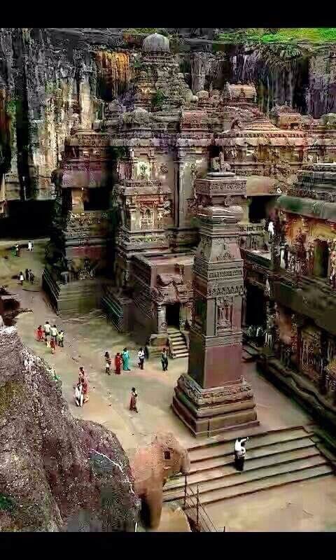 One of the largest Rock cut ancient Hindu Temple.