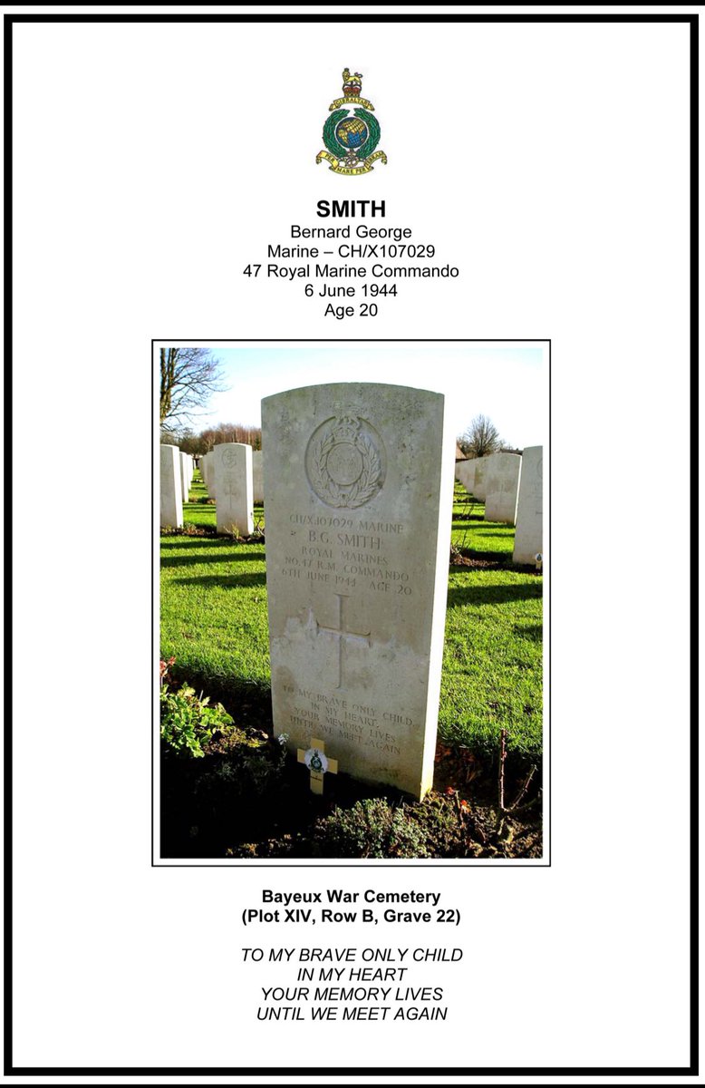 DDay80_47cdo's tweet photo. On each of 46 days leading to #DDay80, we remember one of 46 men of 47 (Royal Marine) Commando killed, drowned or mortally wounded in their #DDay mission Operation Aubery.
Today (D-11) we remember Marine Bernard George SMITH of #Fenham #Newcastle #Northumberland #TyneAndWear https://t.co/gGqGIUlnIL