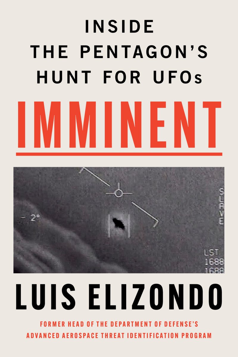 Lue Elizondo calienta motores con el próximo lanzamiento de su libro... IMMINET.