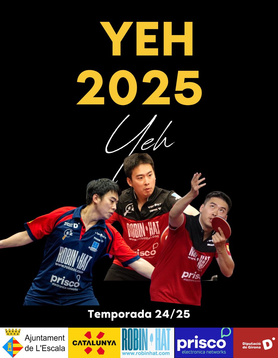 𝐘𝐄𝐇 𝟐𝟎𝟐𝟓 ✍️

Tercera renovació pel CTT CER Robin Hat Prisco l’Escala 2024/25, es tracta del nostre jugador taiwanés Chi Wei Yeh que seguirà una temporada més amb nosaltres i estem segurs que seguirà clau en el nostre projecte.