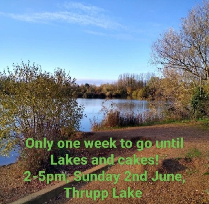 RadleyLakes's tweet photo. Come and join us on Sunday 2nd June from 2 pm! Including nature activities, live music and of course lots of tea and cake.
Please walk or cycle where you can. 
https://t.co/BO1uXb09y8 https://t.co/bHjFAwZWfQ