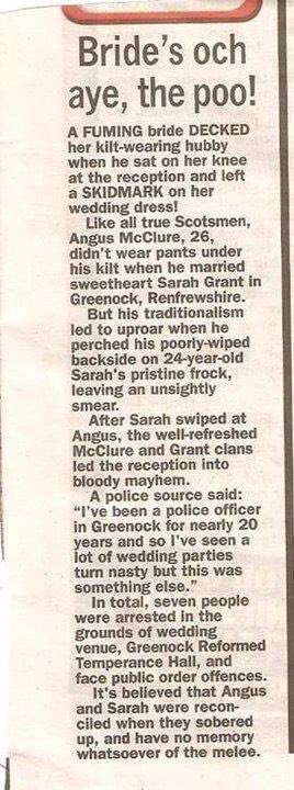 Thirteen years ago today, the greatest ever Scottish-interest story was reported in the press.