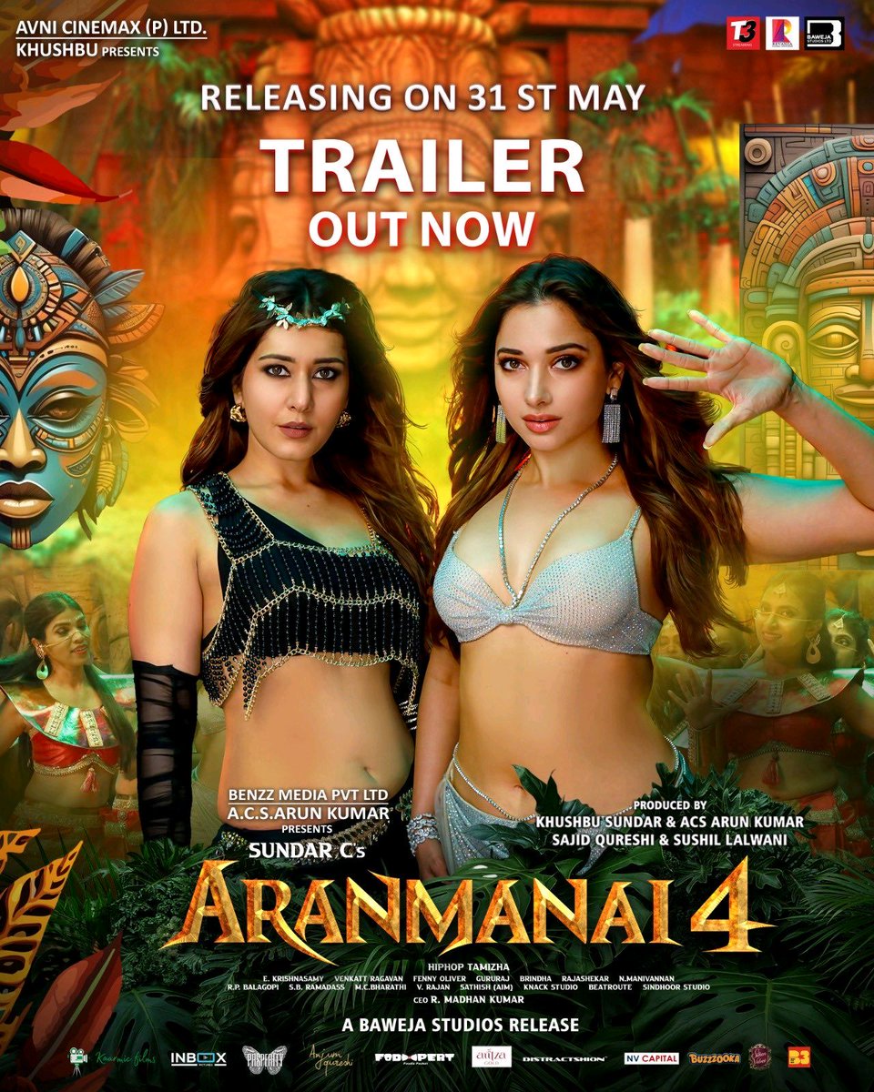 #Aranmanai4 Hindi Trailer Out Now | In Theatres From May 31st | Sundar c | Tammannah youtu.be/PqfdyZw6QGI?si…