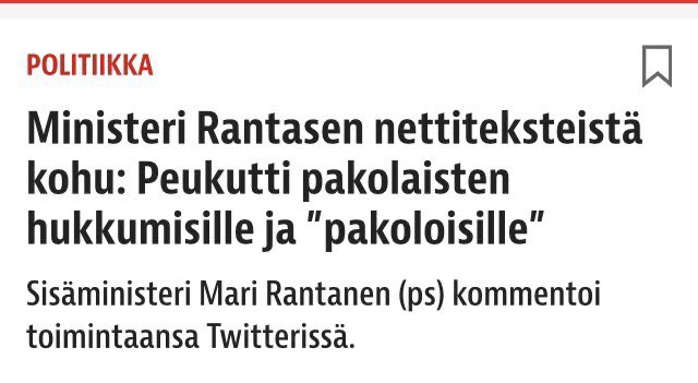 On syytä käsittää, että Rantasen puheet ”kliinisestä silmästä” yms. ovat sumutusta.

Olipa rajalaista mitä mieltä vaan, Rantasen kohdalla ei saa unohtaa hänen rasismiaan ja sadistista luontoaan.

Vain henkilö, joka näkee tp-hakijat alempina, jopa ei-ihmisinä, peukuttaa hukkumisia