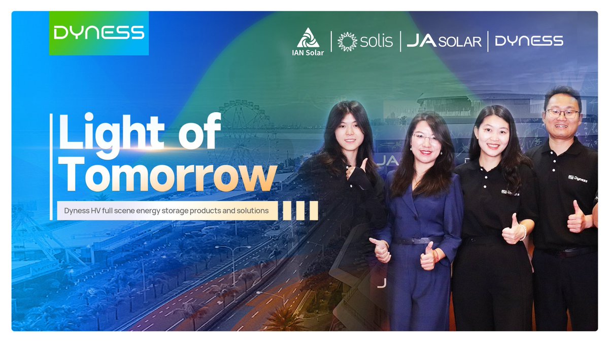 ✨ #Dyness concludes its #LightofTomorrow campaign in partnership with @Solis, @Ian Solar Energy Corp. and @JA Solar in the #Philippines！ 🔗 youtu.be/taq0v8hjy4o #LightofTomorrow #CleanEnergyRevolution #DynessEnergy