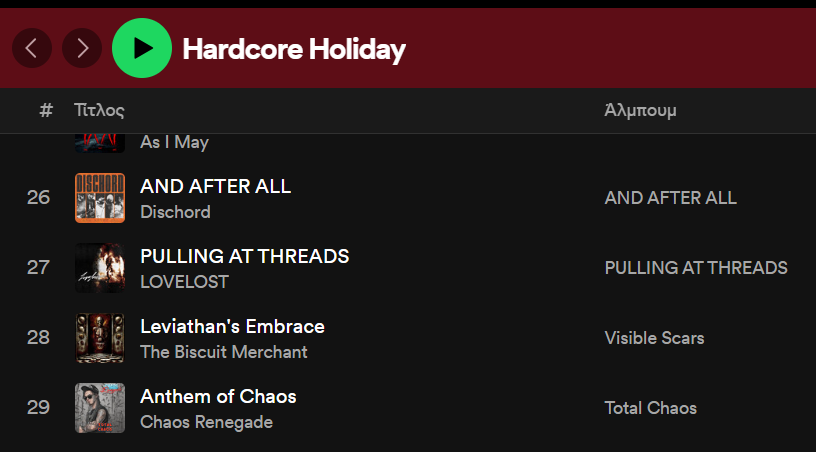 Chaos Renegade, my latest Metal project, is gaining attention on Spotify Playlists! open.spotify.com/playlist/4EAiU… #Metalcore #NuMetal #TotalChaos #Punk #PostHardcore #Metalhead #ThrashMetal #HardcorePunk #Chaos #Noise #ChaosRenegade