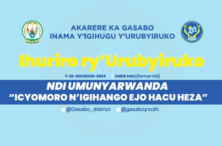 Aka kanya: Ihuriro ry'Urubyiruko mu Karere @Gasabo_District ririmo kubera mu cyumba cy'inama cya Kaminuza y'u Rwanda ishami rya Remera. youtube.com/live/k0oJeAhOR…