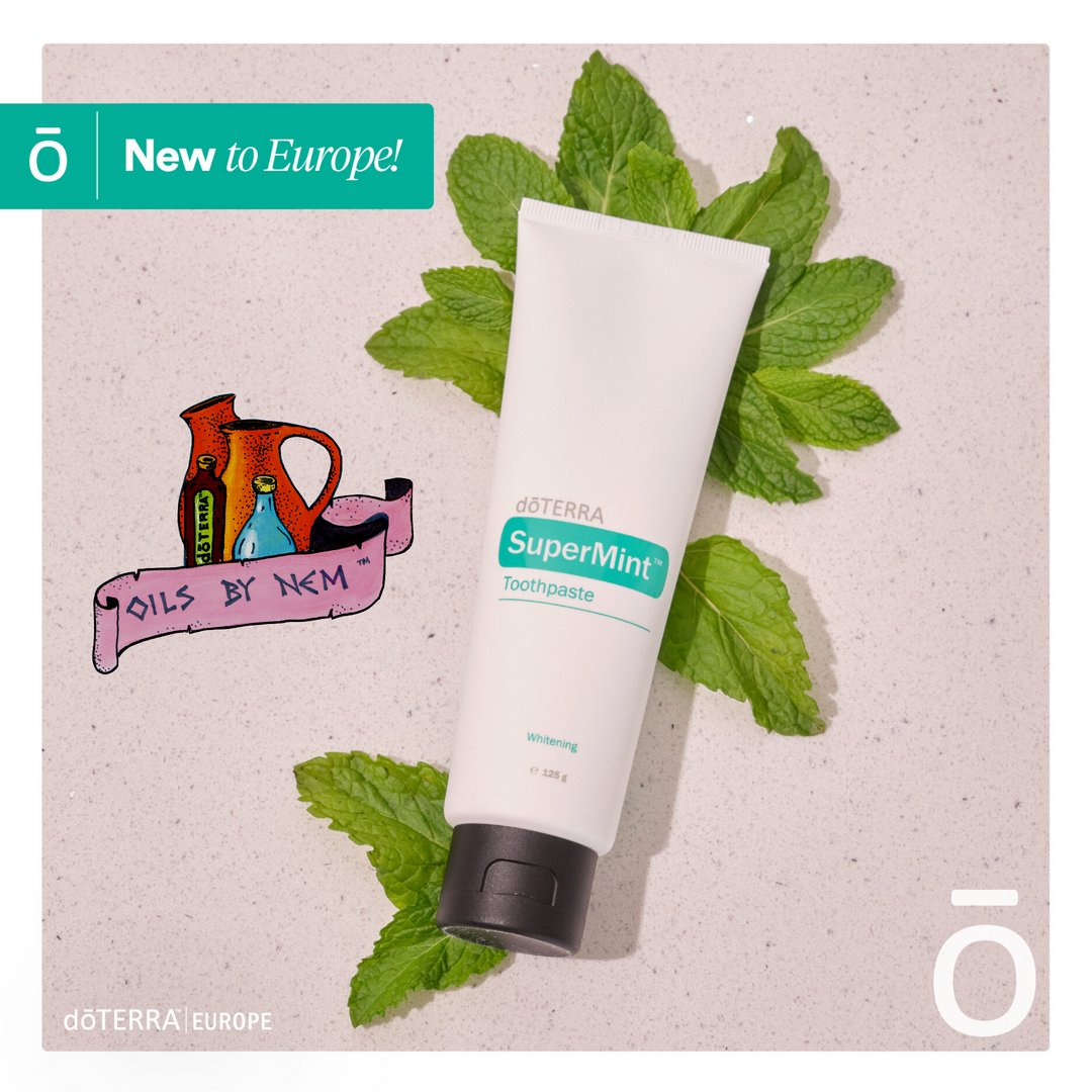 For a morning boost! Look no further than the invigorating power of SuperMint™ Toothpaste! Experience a minty burst of flavor to brighten your teeth and mood. 🌟 rpb.li/mBfr - #OilsByNem #EssentialOils #Wellness #Oils4Life #OilEssentialist #NaturalSolutions #OilUp~!