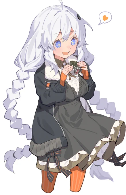 おにぎりを貰ったあかりちゃん 