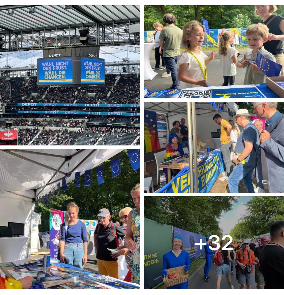 PulseofEurope's tweet photo. Die #EuropaWahl-Kampagne von #PulseOfEurope läuft auf Hochtouren an vielen Orten: Im Großen, im Kleinen, immer emotional, immer mit Freude.
Am 9. Juni wird gewählt:
#WählNichtDasSofa
#WählDieChancen
#EUROMAT ✨
#Demokratiefest 📸👉https://t.co/p0cN4OAPeb https://t.co/zvzW5sjjEQ
