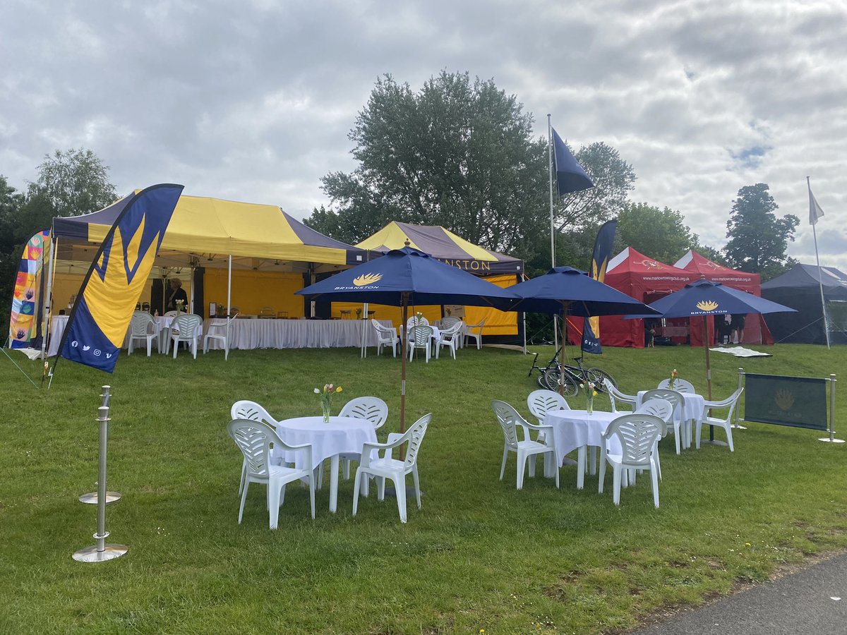 Set up and ready to go for day 3 of National Schools. The J16 double races this morning in their time trial. Good luck boys! <a href="/SportBryanston/">Bryanston Sport</a> <a href="/BryanstonSchool/">Bryanston School</a>