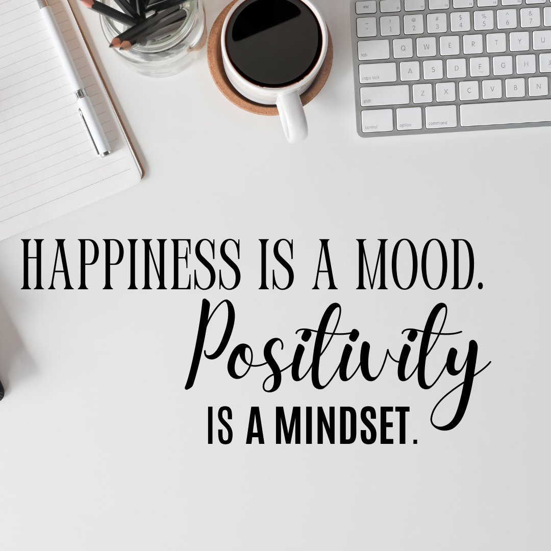 Remember, happiness may come and go like a passing mood, but positivity is a choice, a mindset that shapes your outlook on life. Choose positivity every day! 🌟 #ChoosePositivity #PositiveMindset #HappinessIsAChoice