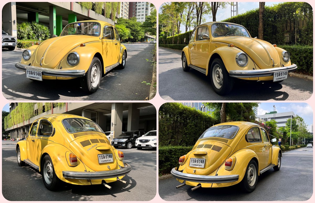 boon_vt's tweet image. 📷...Volkswagen Beetle VW 1300 สีเหลือง ปี 73...📷
📷 = 345,000.-📷📷📷
📷 เลขไมล์ 60,xxx กม.
📷 รถบ้าน เจ้าของมือเดียว / รถเต่าคลาสสิค น่าเก็บสะสม / มีเล่มทะเบียนพร้อมโอน / รถสตาร์ท-ขับได้ 📷
📷โทร...
📷082-696-9479 📷081-836-8366  บูน
Line id: porjaar
line.me/ti/p/NLh_JI-_2n