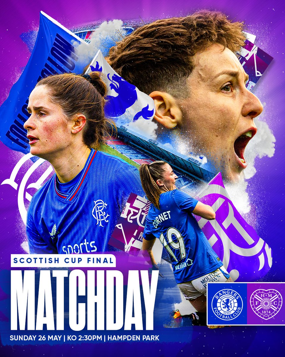 It's Matchday.. 😍

👊 Join us at Hampden this afternoon as we take on Hearts in the #ScottishCup Final.

🎟️ rng.rs/3QE19gS