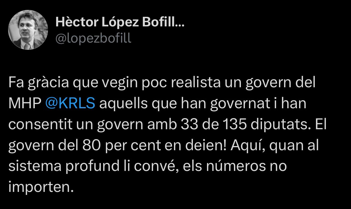 Si el problema dels números no és per voler governar amb 35 diputats. El problema és que per governar primer han de votar la teva investidura. I Junts necessita l'abstenció del PSC, que ara sembla improbable o a canvi de moviments estranys per part dels dos partits.