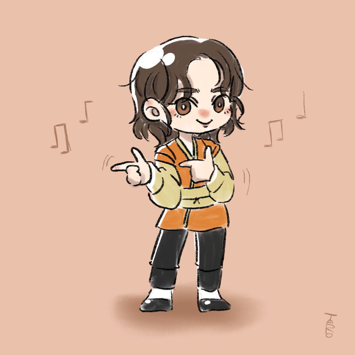 めっちゃ久々に描いた〜😭
流行りのダンス💃🏼

#PainterOfTheNight #야화첩