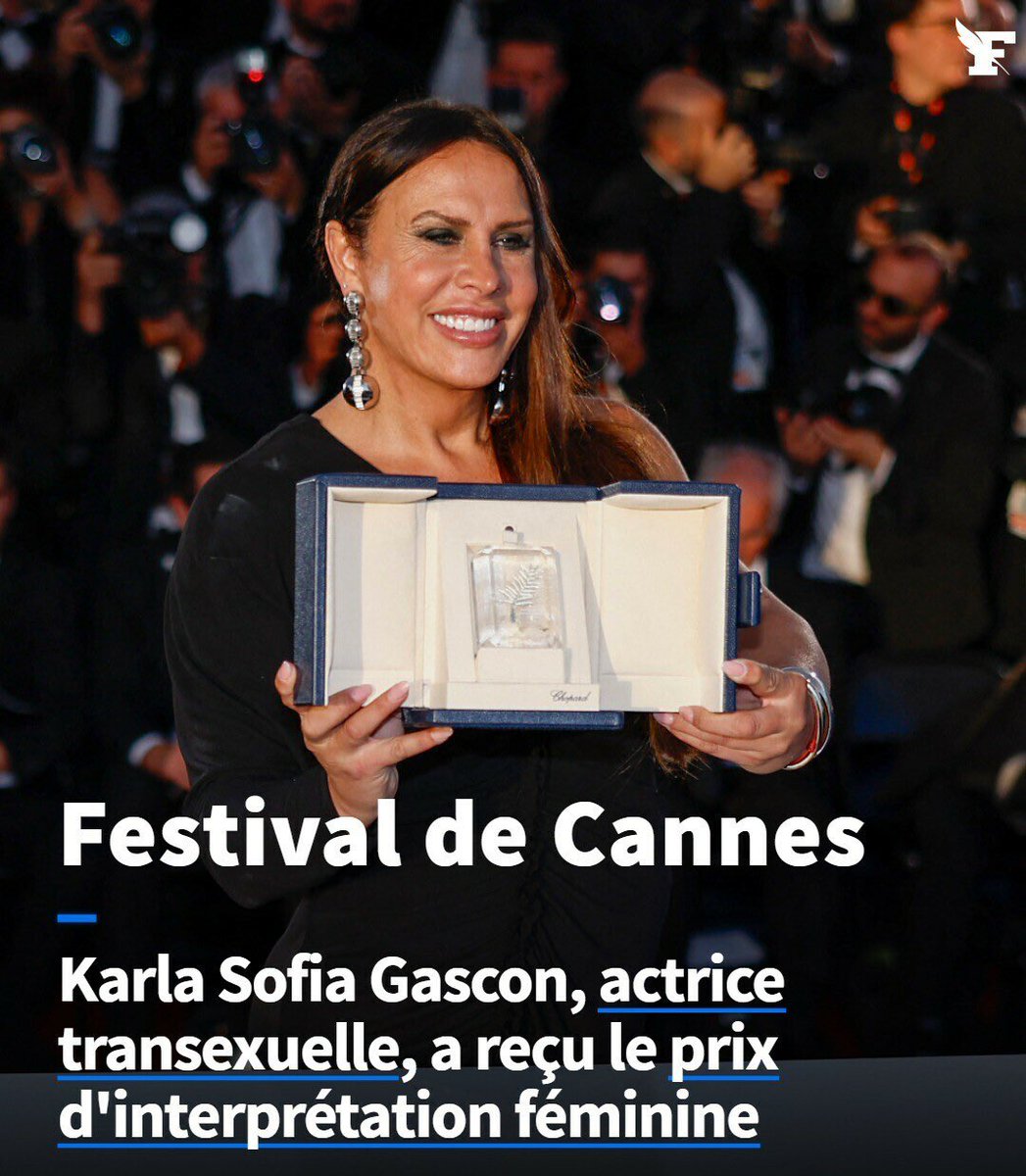 2 prix hier à Cannes pour “Emilia Perez” #Audiard Pitch: Un narcotrafiquant sanguinaire change de sexe et devient la femme qu’il a toujours rêvé d’être Avec l’actrice transsexuelle Karla Gascón Budget 25M€ dont 2M€ du CNC (avance sur recettes, fonds soutien) et 1,3M€ FranceTV