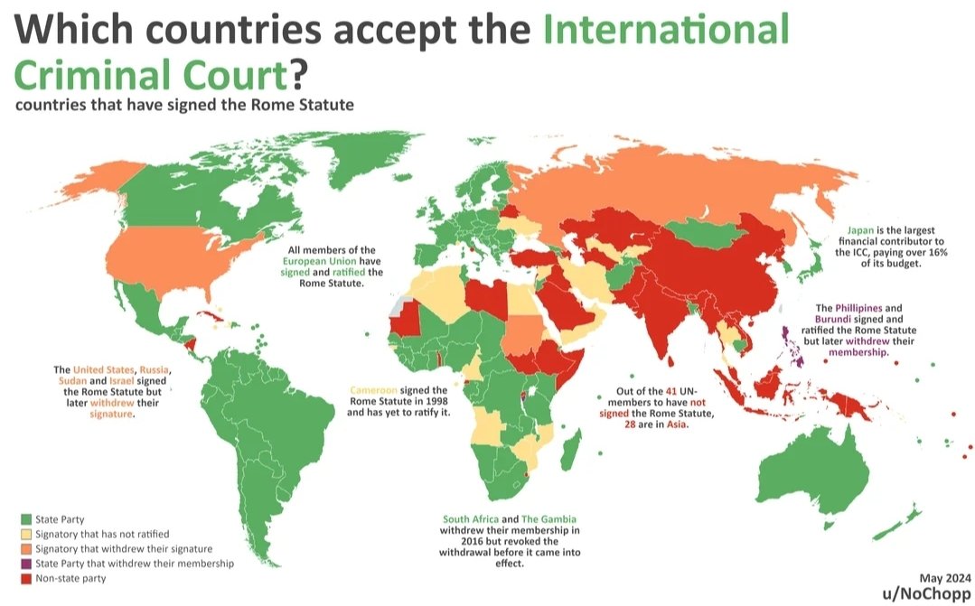 TaraBull's tweet image. Which countries accept the International Criminal Court?