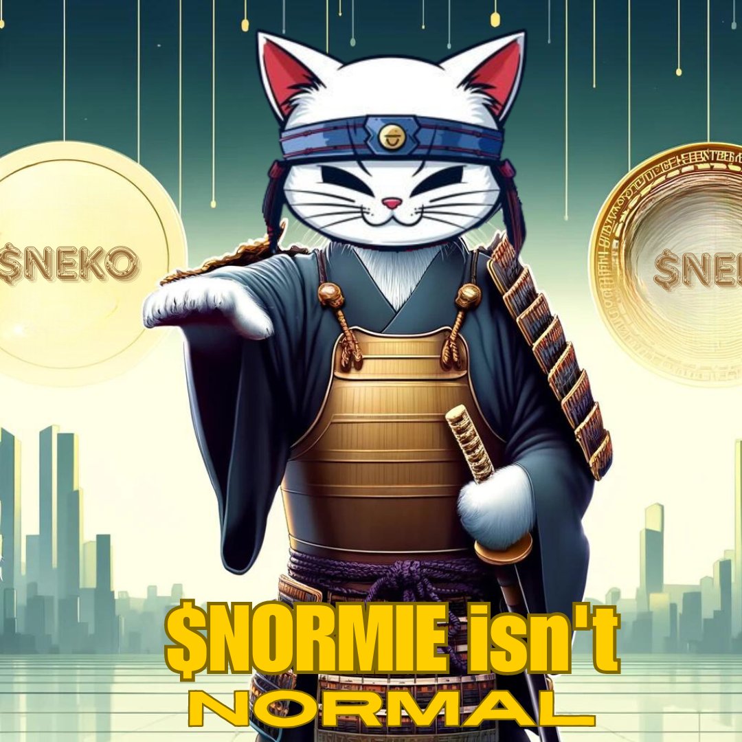 We're pawsitively devastated that investors lost so much on the $NORMIE exploit

Not every #memecoin on the #BASEChain is the same

Come and see how $NEKO is different

Post "$NORMIE isn't normal" in our TG and we'll tell you what should be the norm! 

TG:
t.me/NEKObase1