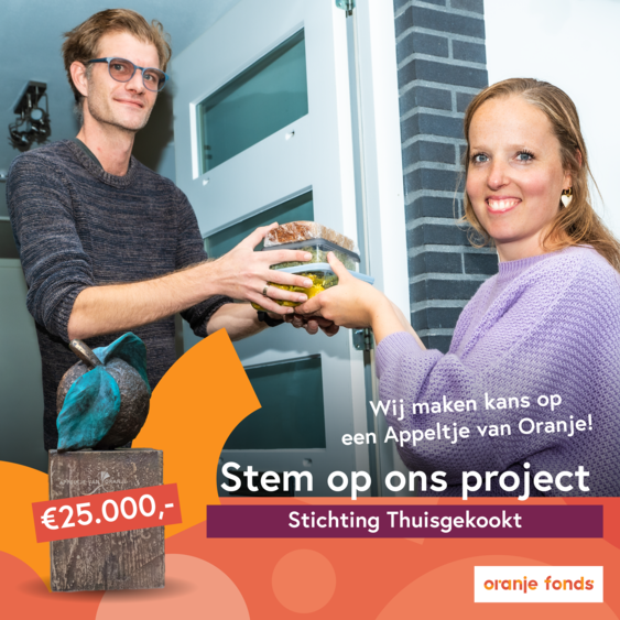 Heb jij al op ons gestemd via appeltjevanoranje.nl/projecten/stic…?⁠
⁠
Wij zijn namelijk geselecteerd voor een Appeltje van Oranje! Dé prijs van het @oranjefonds voor sociale projecten. Als we winnen, ontvangen we een bronzen beeldje uit handen van koningin Máxima én €25.000.⁠