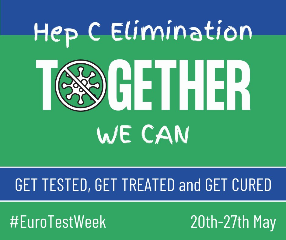 Today’s the end of #EuroTestWeek

Hep c is a virus that damages the liver. Don’t wait until its too late, take
action now.

Get tested, get treated, get cured.

#EuroTestWeek #HepCULater