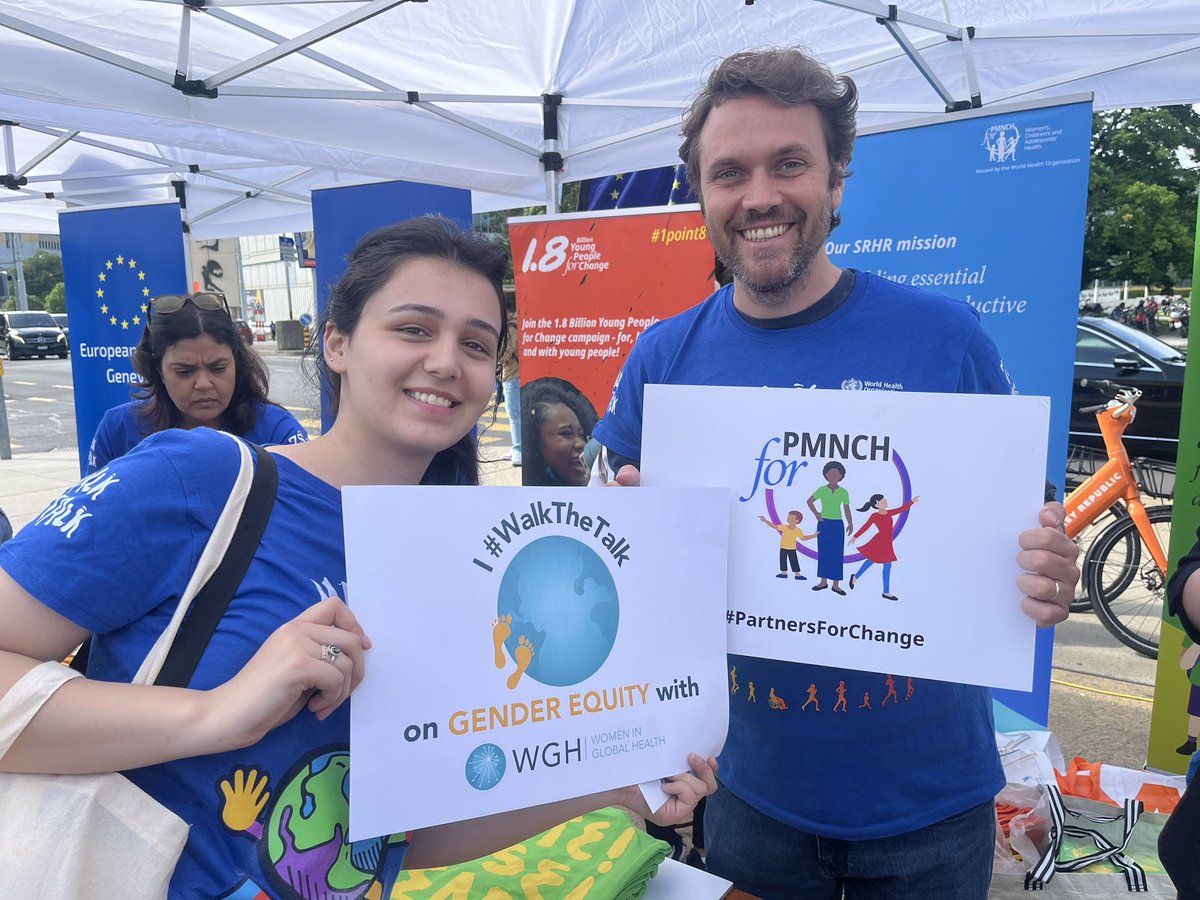 With @PMNCH we #WalkTheTalk on gender equity 📣 #SRHR services are vital for health and central to #UniversalHealthCoverage and we must ensure we protect women’s & girls’ right to health!