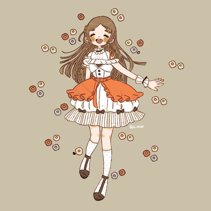 「polka dot standing」 illustration images(Latest)