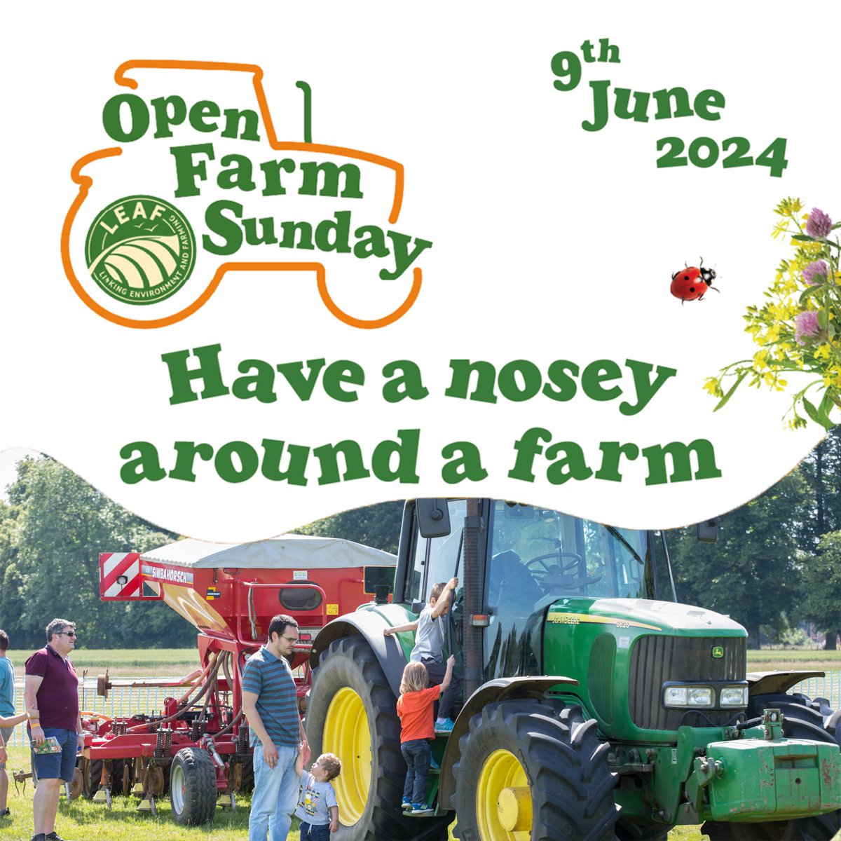 2 weeks to go until we're opening the gates to our unique research farm as part of @openfarmsunday ! Explore the agricultural experiments taking place across our 300Ha farm on foot or by tractor🚜 Book the free tractor trailer tour: tickettailor.com/events/rothams… #hertfordshire