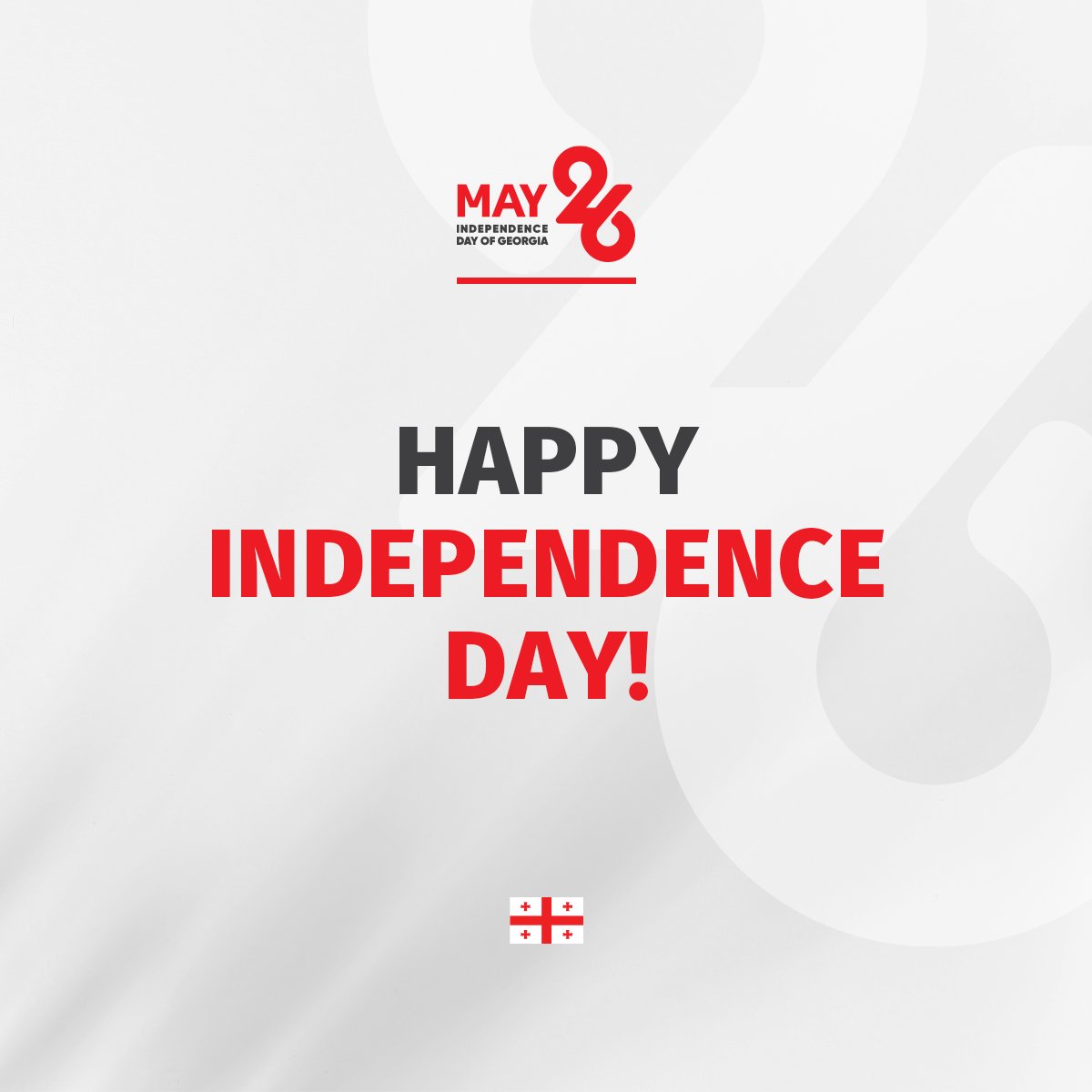 Happy Independence Day to our beautiful country! Free spirit and independence are the main characteristics of the people of Georgia, and today, we celebrate the resilience and rich heritage of our great nation! May freedom of Georgia continue to flourish! 🇬🇪