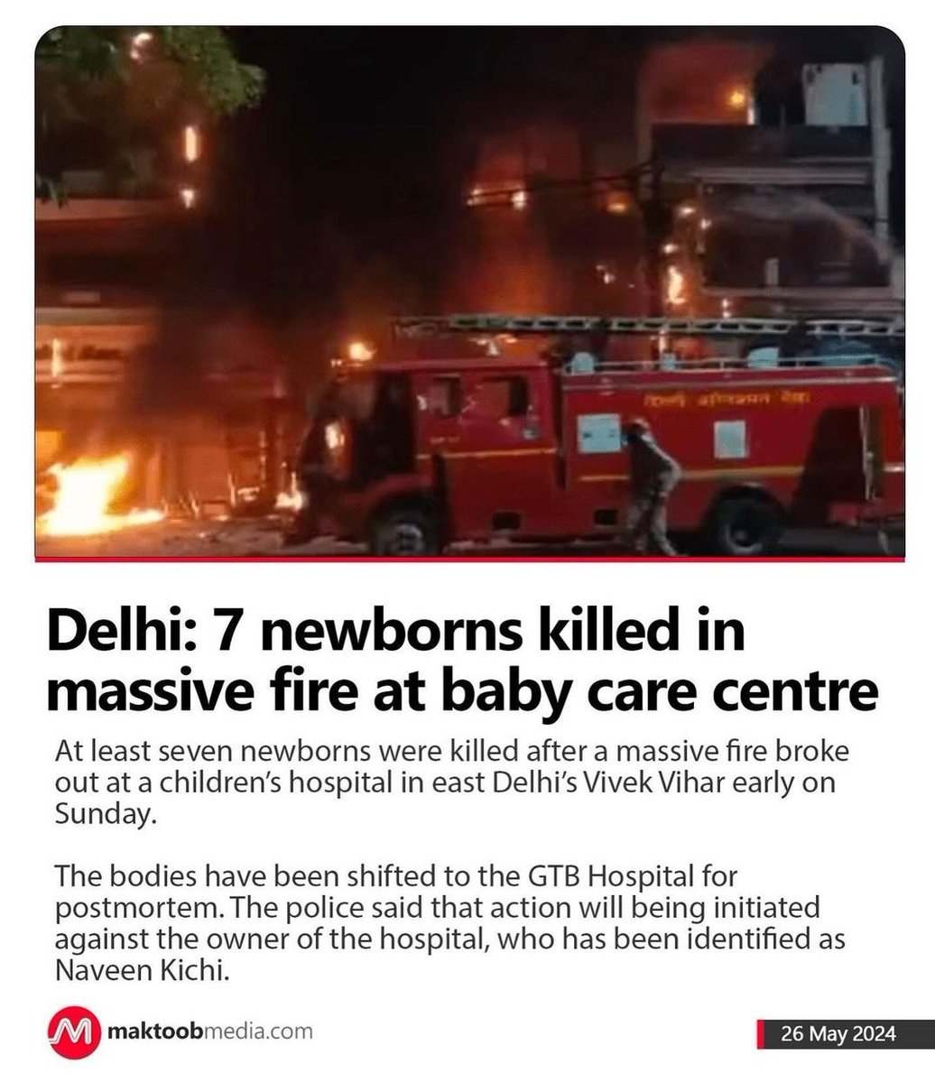 Last 24 hours in India : 1- 20 killed in a massive fire in a gaming zone in Gujarat 2- seven new born babies killed in massive fire at baby care centre in Delhi Meanwhile Modi : Muslim Mutton Mangalsutra Mujra Vote Jihad Population Jihad Love Jihad