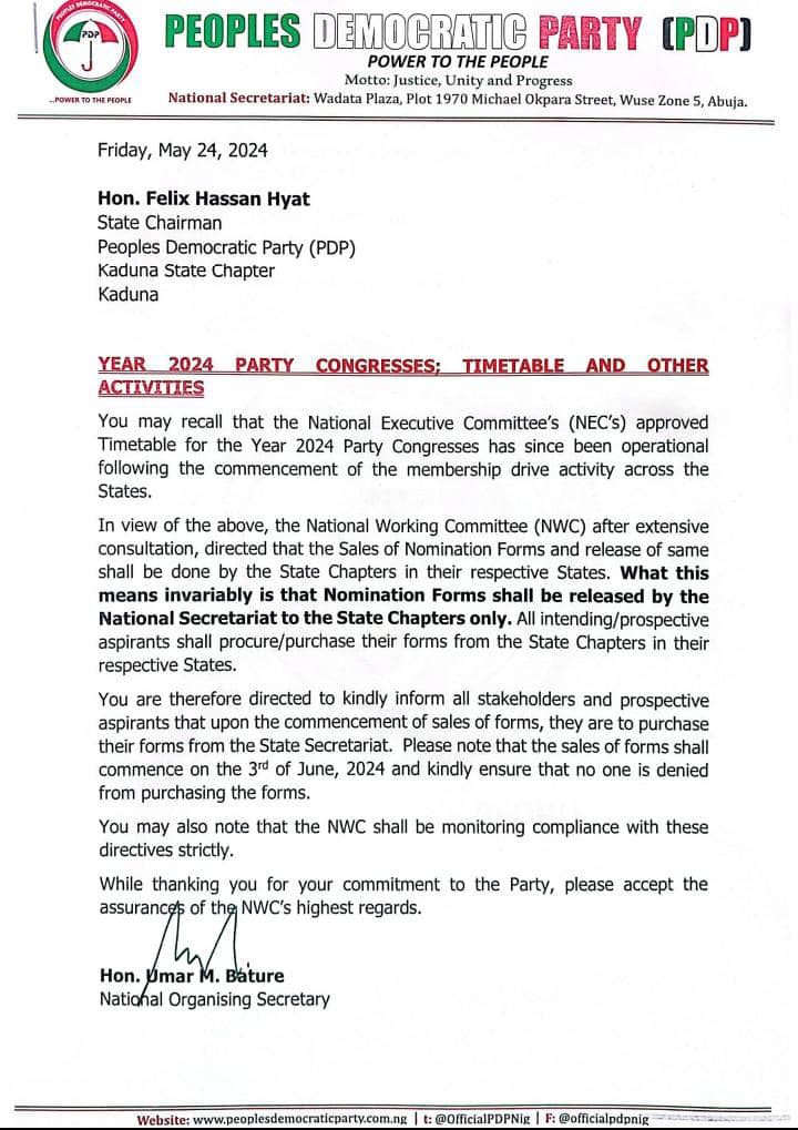 kaduna_pdp's tweet photo. Very Important Notice https://t.co/NOADsGotwW