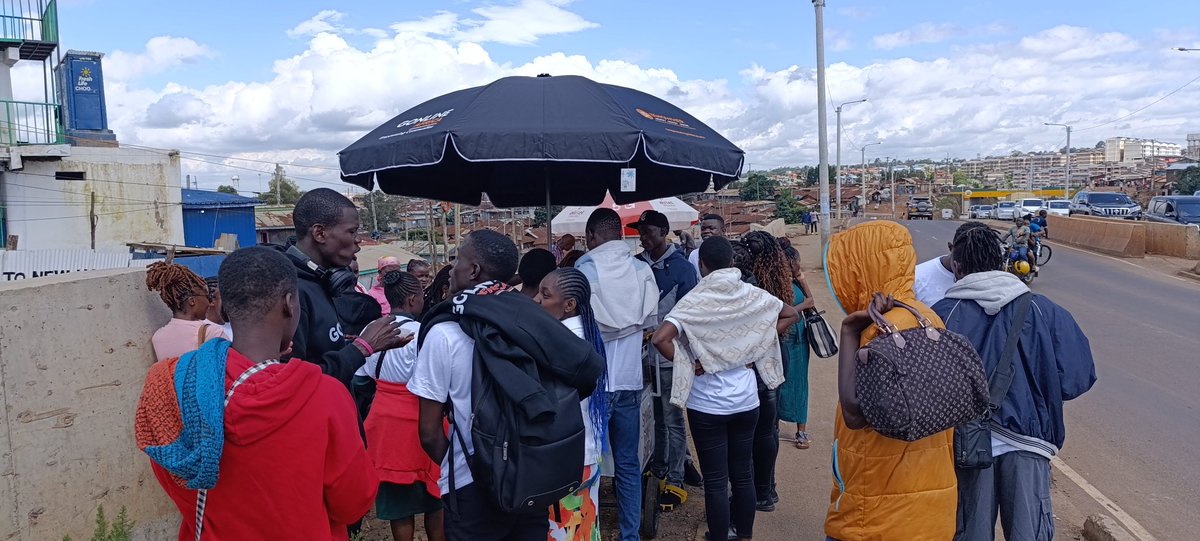 We supported one of our graduate Roda to get her egg business running. We gave her an outdoor umbrella, trolley and jiko. This will help her sell hot eggs and get more customers . We walked with the community. This is through our #IKNOWHER Initiative for #GirlsInICT #SDG5