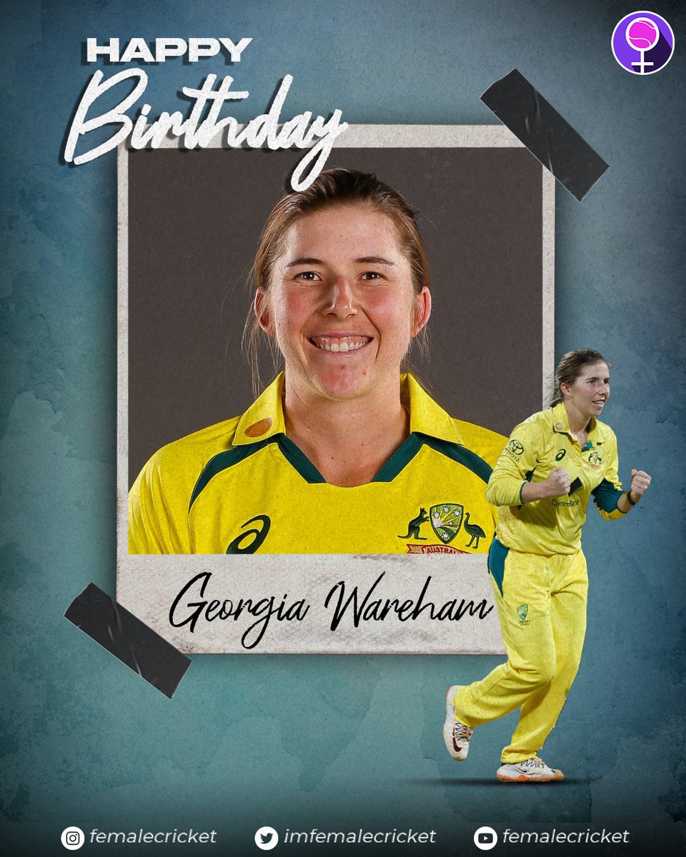 Join us in wishing Australian all-rounder Georgia Wareham a very Happy Birthday 🎂🎊 #CricketTwitter
