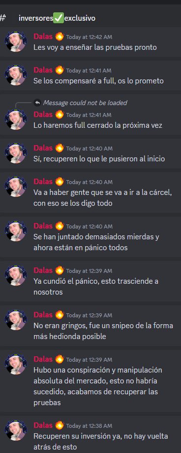 Maveriktrader's tweet photo. DALAS REVIEW se declara LOCO y tumba definitivamente el precio de su memecoin estafa PAMBI.
-Ademas cierra su discord de inversores para que no quede evidencia de su estafa y en sus últimos mensajes dice que no eran los gringos que tumbaron el precio, si no que fue una conspiración absoluta de todo el mercado en su contra.
-Y que va a volver a intentarlo con una nueva memecoin.
Ya a estas alturas se puede decir que la estafa de PAMBI esta COMPLETA, record mundial no duro ni  una semana.
.
.
.
#btc #bitcoin #Halving #cripto #eth #ethereum #nft #web3 #bnb #binance #usdc #usdt #coinbase #doge #grayscale #BingX #sec #blackrocketf blackrock #spot #sec #BitcoinETFs #Bitget #BTCETF grayscale delox tu primer bitcoin #kuji $kuji kuji dalas review #pambi $pambi pambicitos german