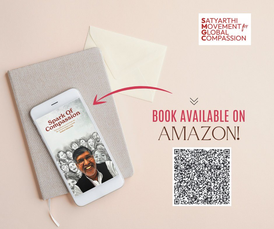 Do you know how 15-year-old Kailash Sharma ended up becoming @k_satyarthi, who eventually went on to win the Nobel Peace Prize? 

Find out more in the #book - 
‘Spark of Compassion’ 

Order your copies now! 

#SundayInspiration  #booklaunch #bookrelease #KailashSatyarthi #SMGC