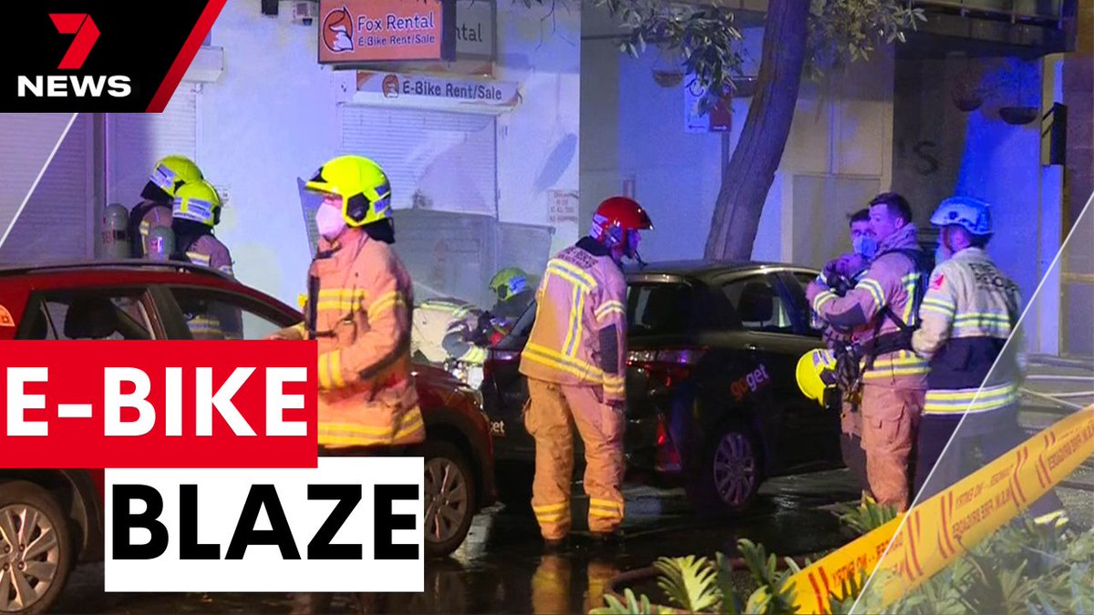 Firefighters are again warning of the dangers of lithium ion batteries, after a blaze broke out inside an e-bike rental shop. youtu.be/wtLTVfbP0Bg @jodilee_7 #7NEWS