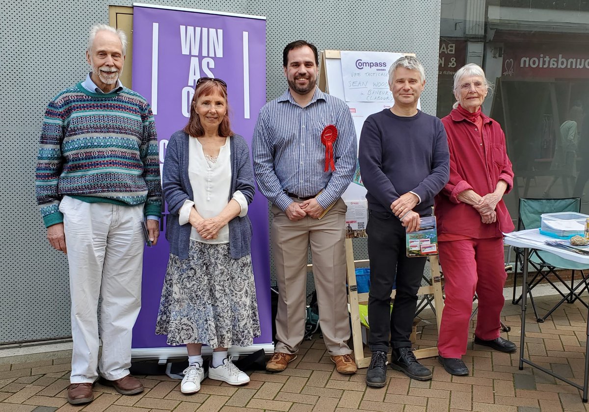 Compass Oxon had a fabulous day yesterday campaigning in Banbury for voters to support @UKLabour candidate, @SEANLWOODCOCK. Bravo and a huge thank you to everyone involved. #WinAsOne