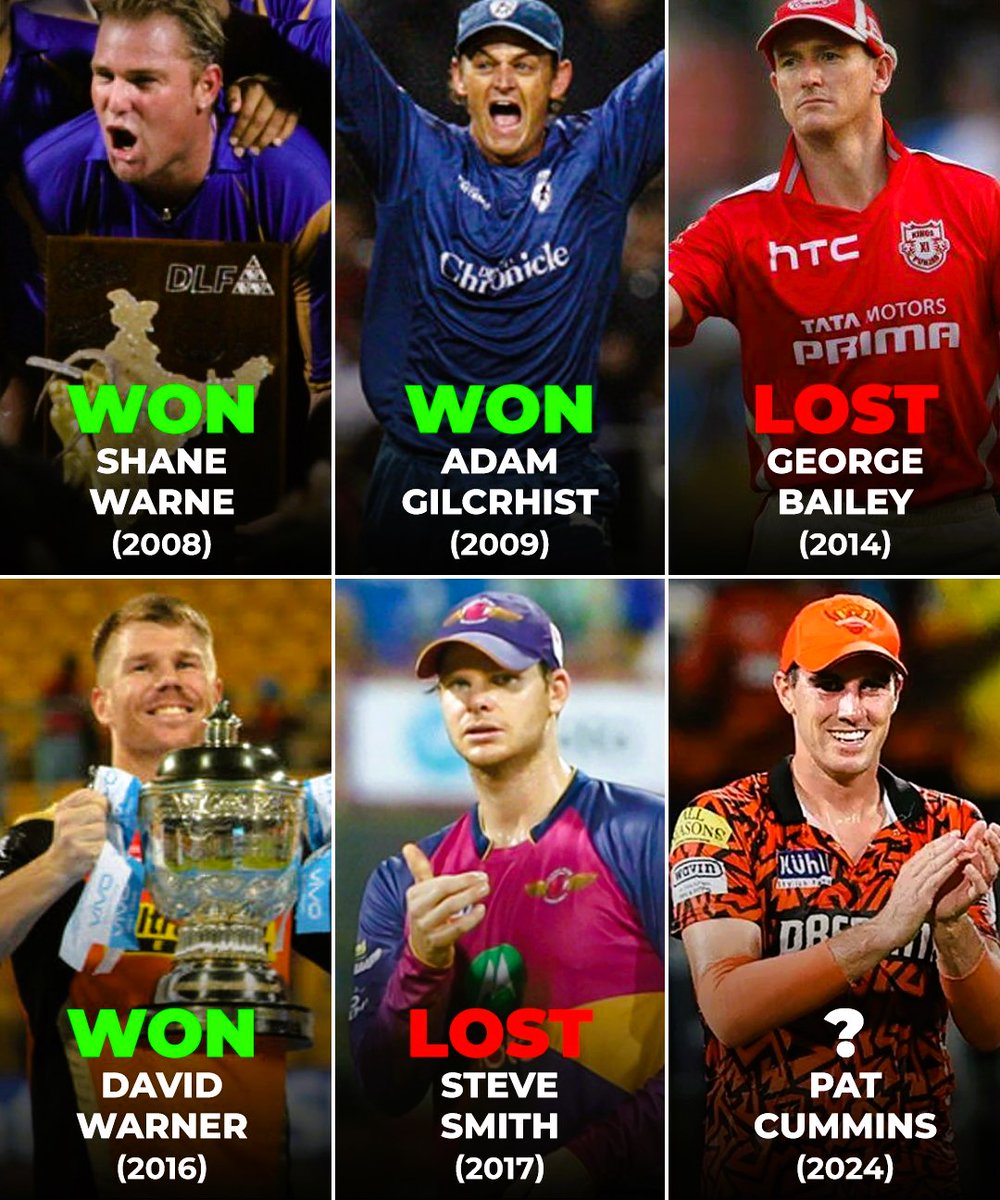 Australia captains' record so far in the IPL Finals 🏏 Will Pat Cummins become the 4th Australian to win the IPL trophy? 🏆🤔 📸: Sportskeeda #KKRvSRH #IPL2024 #IPL #TATAIPL2024 #TATAIPL #India #Cricket