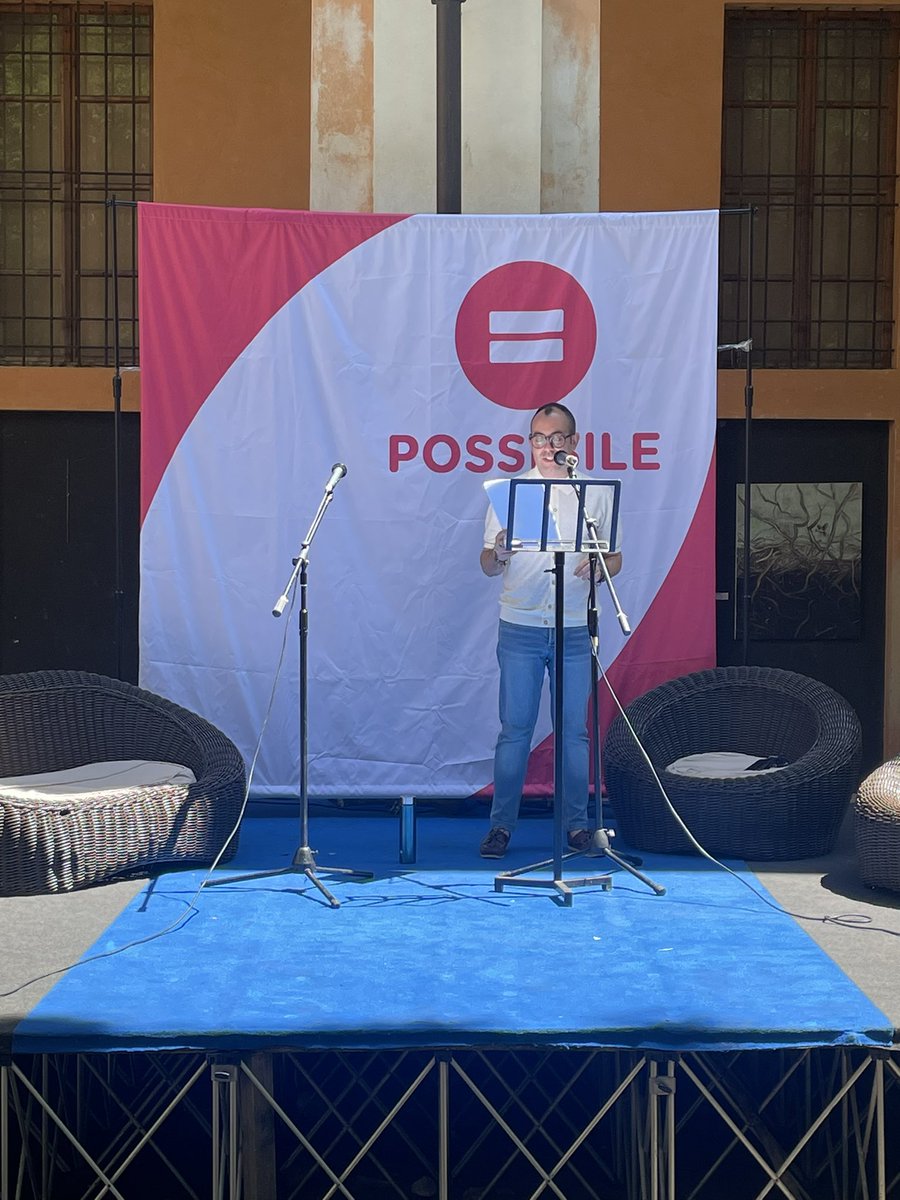 <a href="/gmarcoc/">Gianmarco Capogna 🏳️‍🌈🍉</a> da nuovo coordinatore del comitato scientifico di <a href="/PossibileIt/">Possibile</a> chiude la mattina parlando di coraggio #senzaconfini