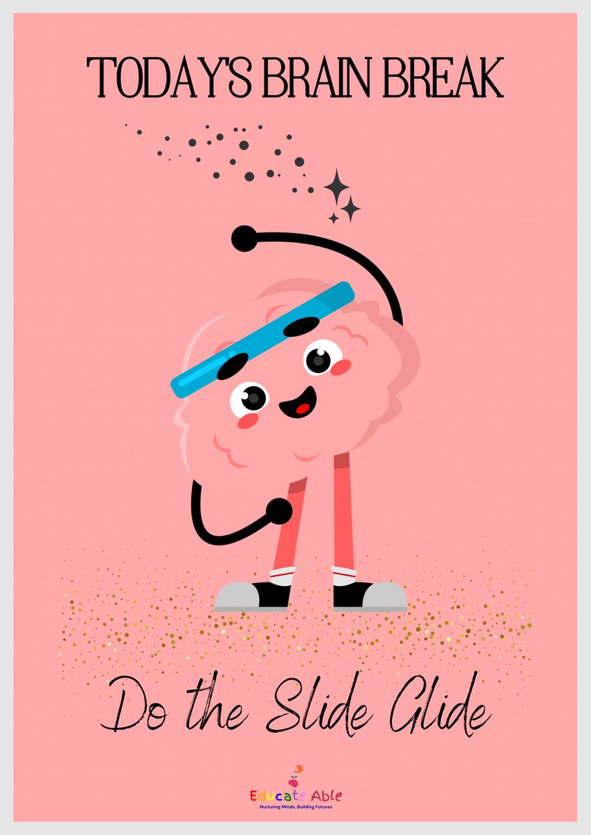 EducateAble's tweet photo. Need a quick classroom refresh?
Try the Slide Glide Brain Break!
It's fun, easy, and gets kids moving.
See the difference it makes!
#BrainBreak #SlideGlide #EduFun https://t.co/DbHd5J3cSe
