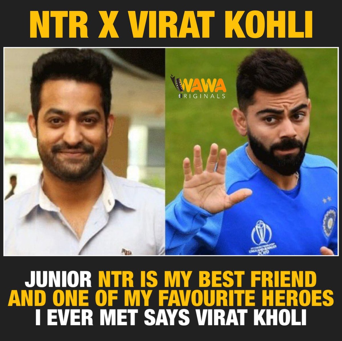 #ntr #devara #viratkohli #wawaoriginals