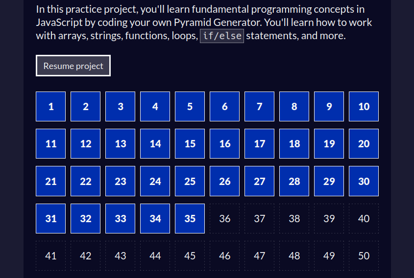 Day 61-63 of #100DaysOfCode 

it's been a long break, but i'm back.

did a few problems from codewars.
and strated the new Javascript Algorithms and Data Structures course from FCC.